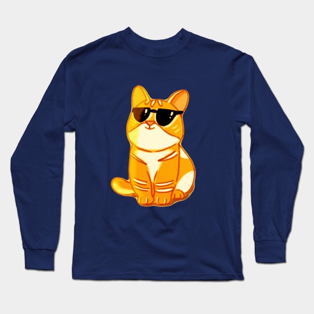 Thug life cat Long Sleeve T-Shirt by Design Apict